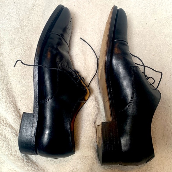 Salvatore Ferragamo Cap Toe Dress Shoes Black Leather Sz8.5 main image 8